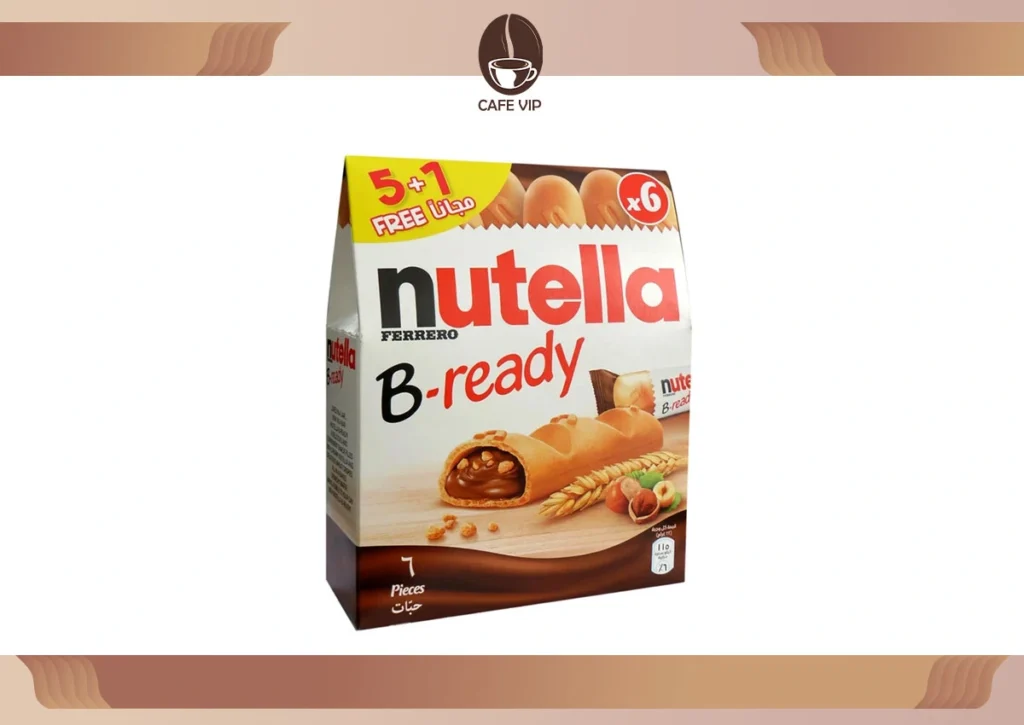 شکلات بیسکویتی بی ردی نوتلا بسته 6 عددی